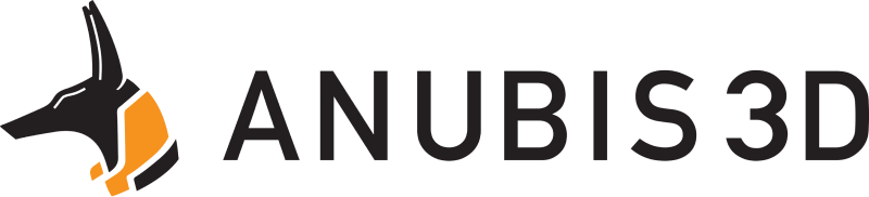 Anubis 3D text logo